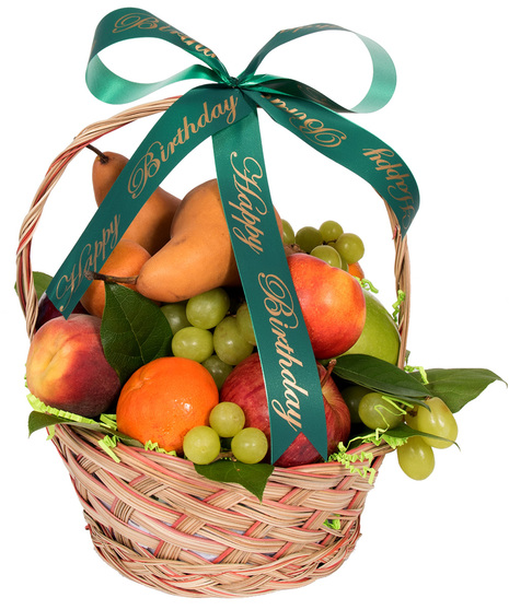Happy Birthday Fruit Basket