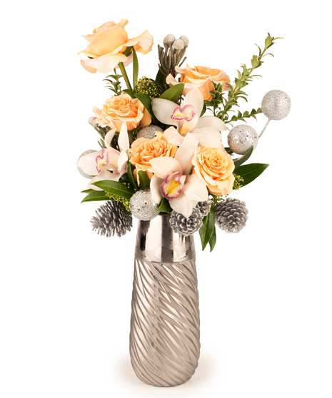 Silver Starlight Holiday Arrangement