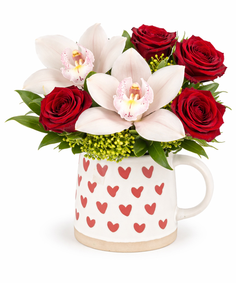 Be Mine Orchid & Rose Mug