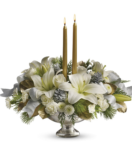 Silver And Gold Centerpiece