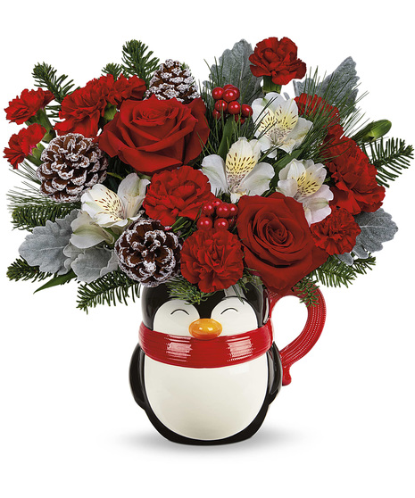 Send A Hug Snowy Smiles Bouquet