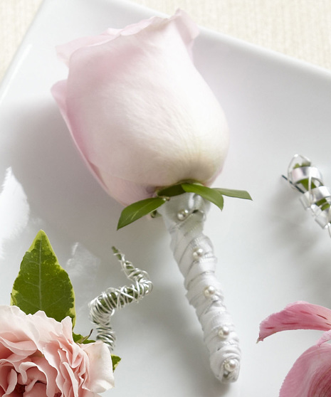 Pink Rose Boutonniere