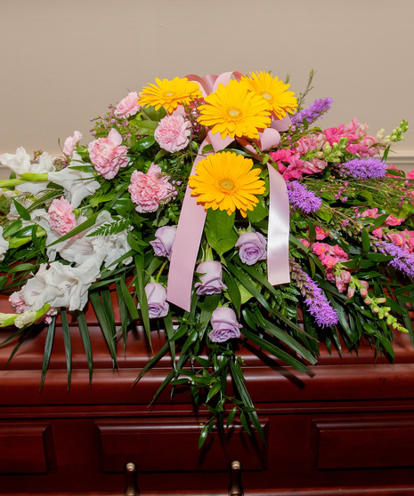 Spring Mix Casket Spray