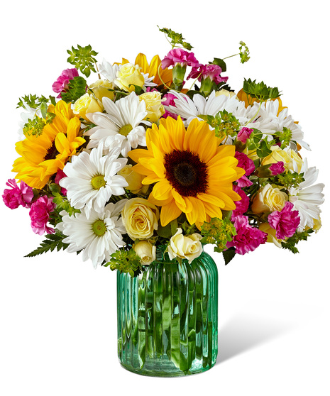 Spring Bouquet in Decorative Mason Jar