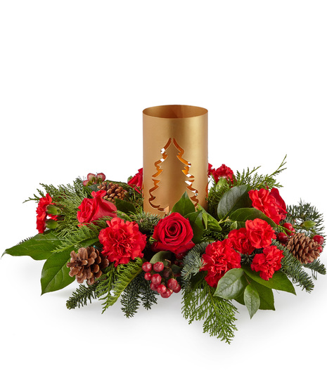 Evergreen Glow Centerpiece