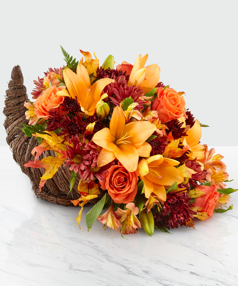 Cornucopia of autumn flowers