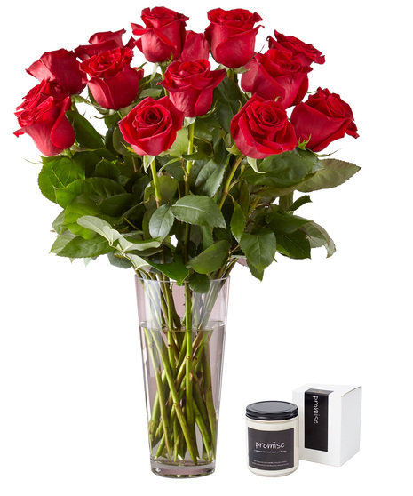 Promise Rose and Candle Set