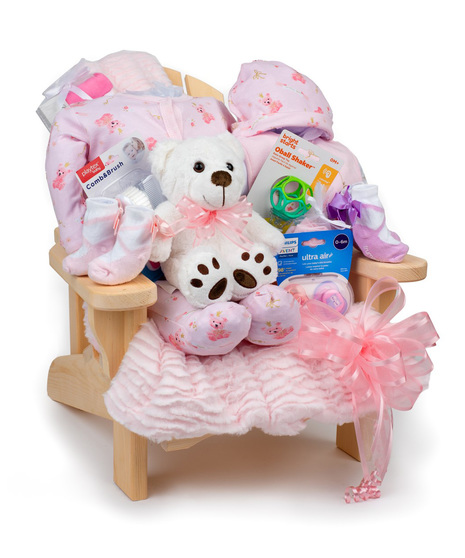 Pretty in Pink Newborn Gift Basket