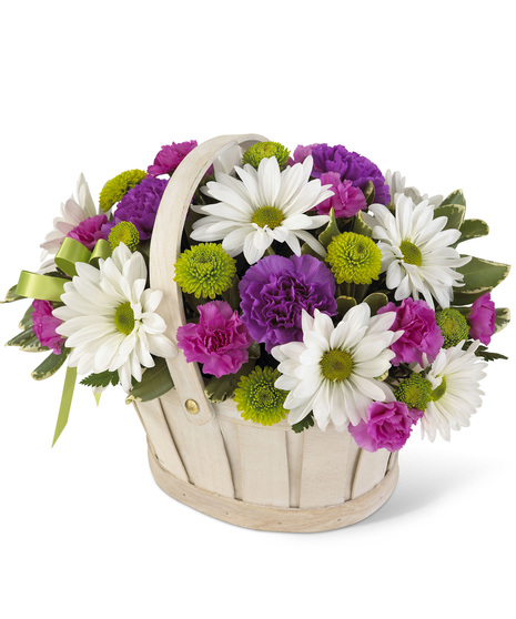 Affordable basket of flowers