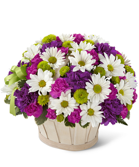 Affordable basket of flowers