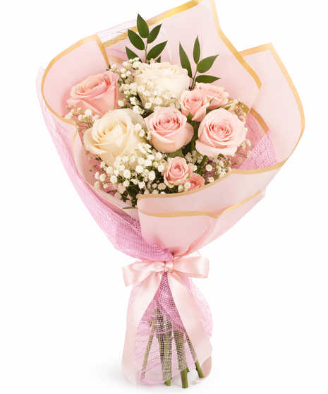 Blush Pearl Hand-Tied Bouquet