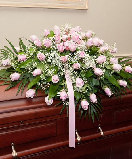 Pink Roses - Casket Spray