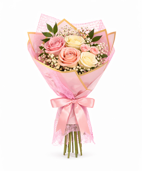 Blush Pearl Hand-Tied Bouquet