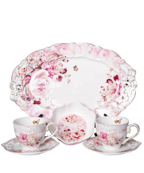 Matching dinner shop and tea sets
