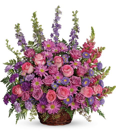 Lavender and Purple Tribute Flowers