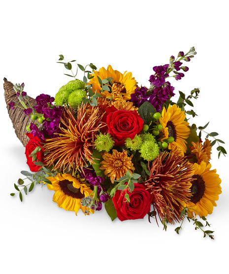 Cornucopia of fall flowers