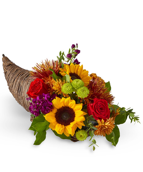 Cornucopia of fall flowers