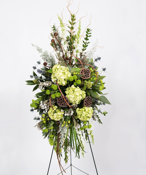 Eco Inspired Standing Funeral Spray