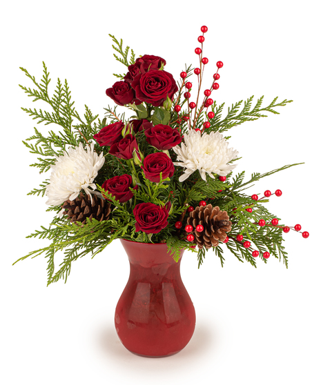 Red Rose Holiday Bouquet