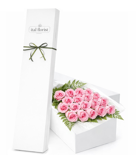 Pink Roses Gift Boxed - Choose 12, 18, or 24 Stems
