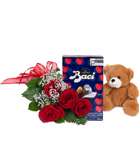 1/2 Dozen Red Roses - Romance Bundle