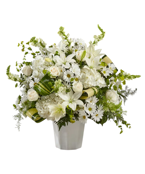 White Sympathy Flowers