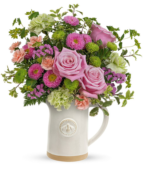 Mother's Day flowers in a food-safe Artisanal Pitcher