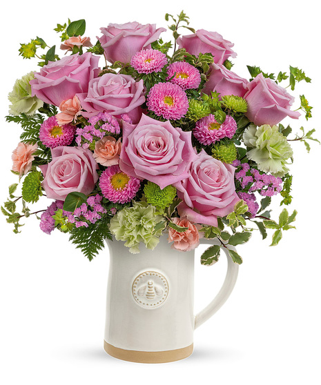 Mother's Day flowers in a food-safe Artisanal Pitcher
