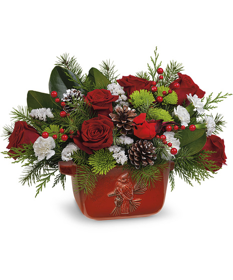 Classic Cardinal Centerpiece
