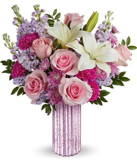 Mother's Day flowers in pink and lavender
