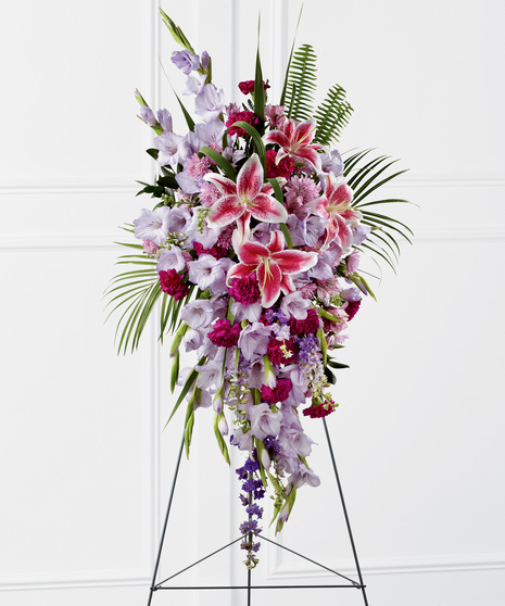 Lavender, Pink and Purple Sympathy Spray