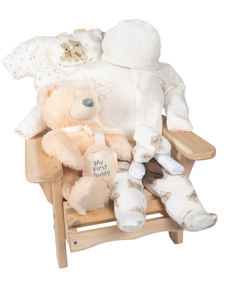 New Baby Gift Set in a Mini Muskoka Chair