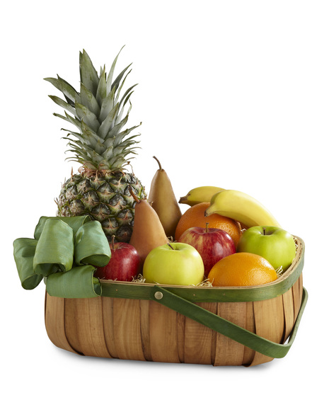 Handled Basket of Assorted Fresh Fruit