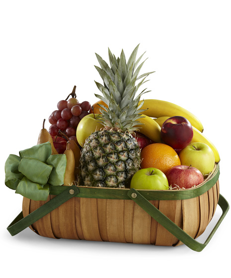 Handled Basket of Assorted Fresh Fruit
