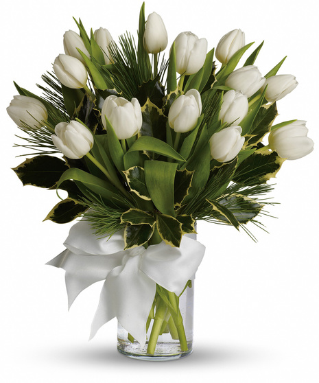 Tulips & Pine Bouquet