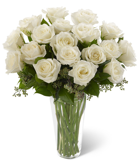 White Rose Sympathy Bouquet