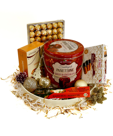 A variety of Italian Christmas Gourmet treats