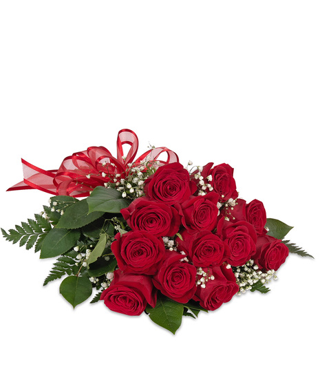 One Dozen Red Roses Bouquet