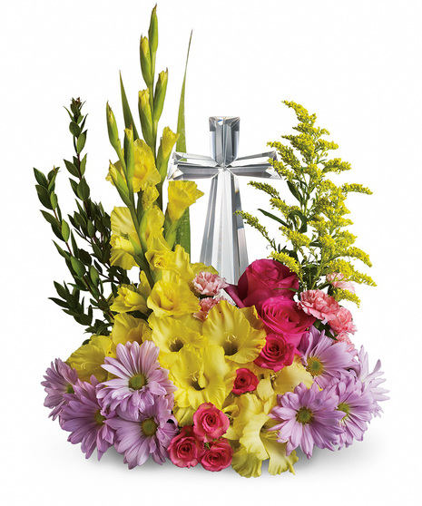 Crystal Cross Bouquet